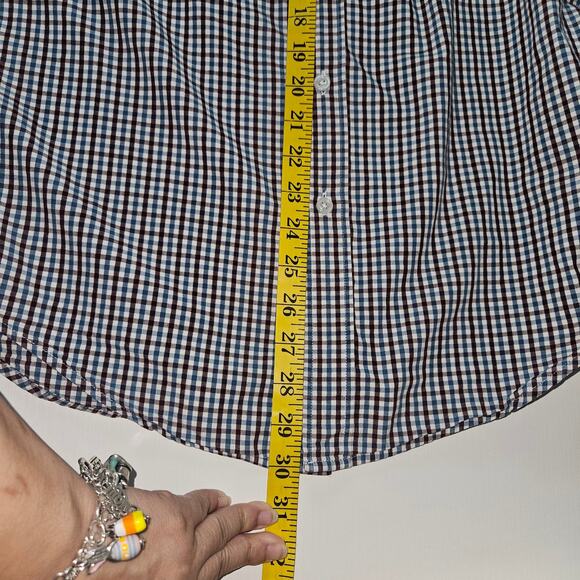 J. Crew Men's Small Gingham Plaid Long Sleeve Button-Up Shirt Work Career - Picture 8 of 8